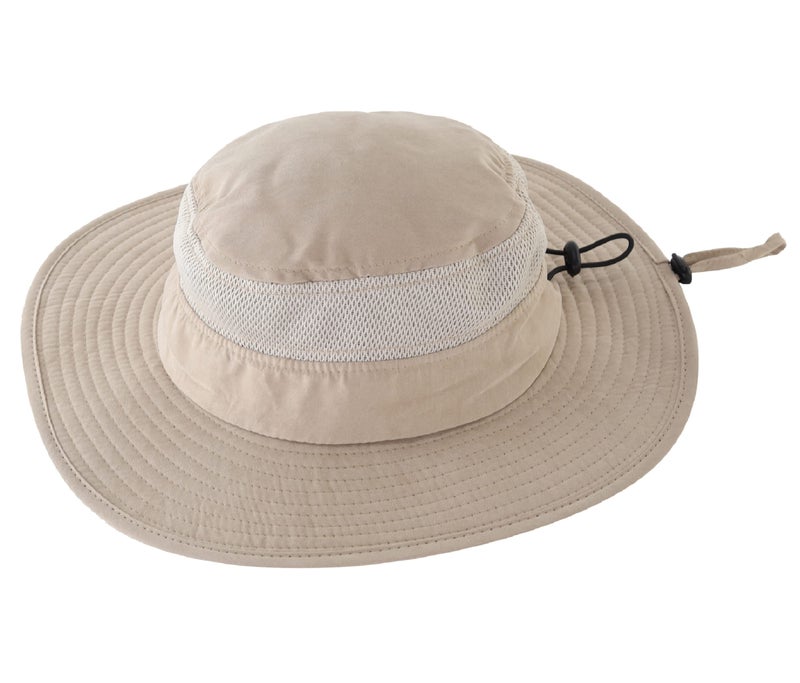 Connectyle Little Boys Girls UPF 50+ Sun Hat Kids Outdoor Wide Brim Bucket Safari Hat for Fishing Hiking Boating Deep Khaki - Image 4
